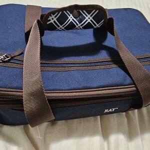 Rachael Ray Navy and Brown Travel Bag
